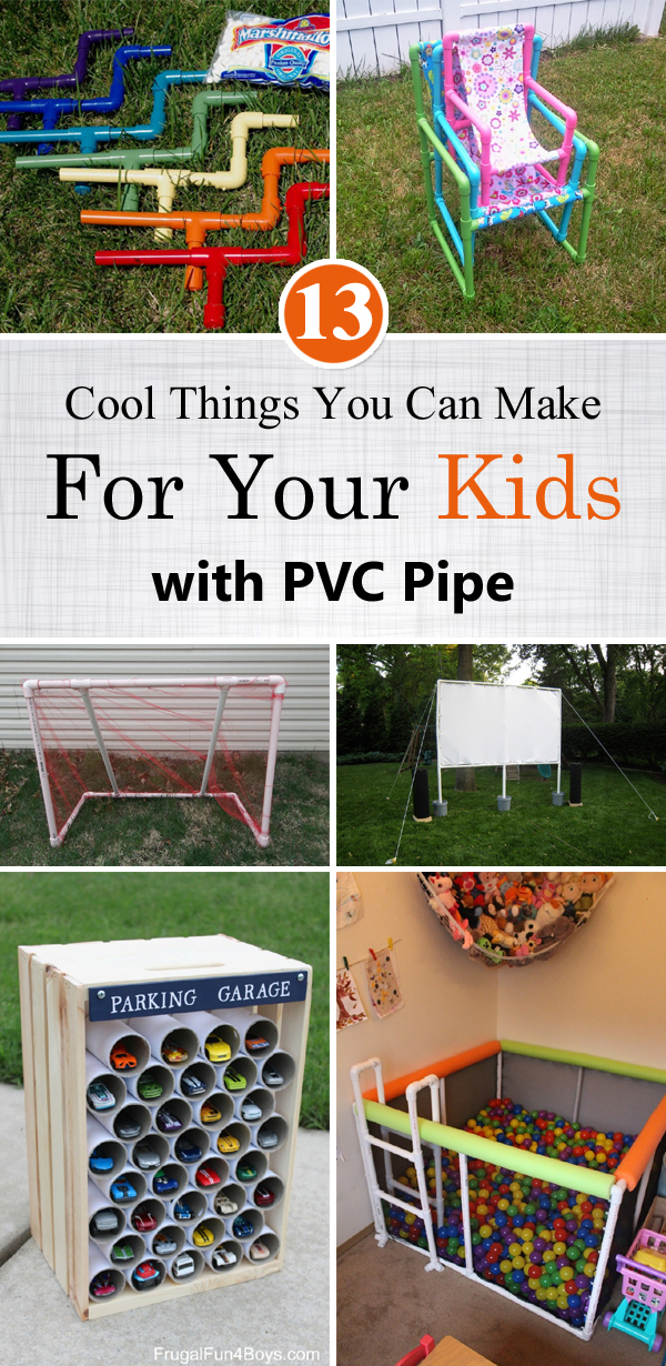 13 cose cool che puoi fare per i tuoi bambini con tubo in PVC