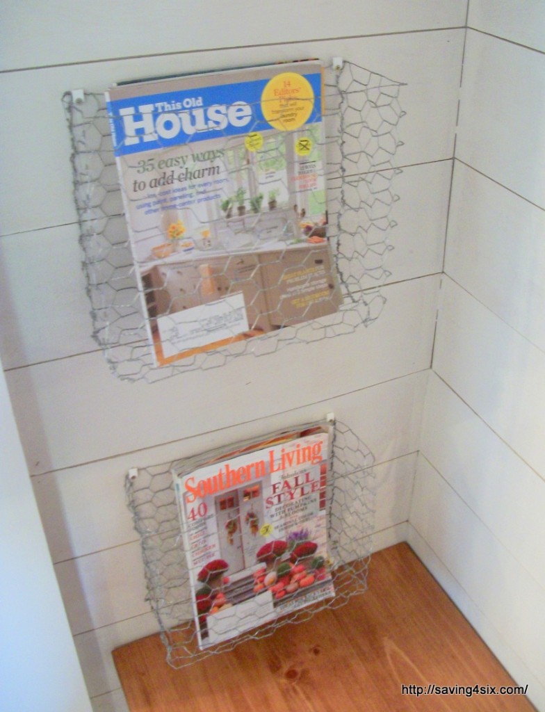 Chicken Wire Magazine Baskets