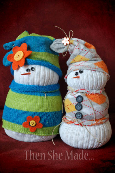 Sock Snowmen