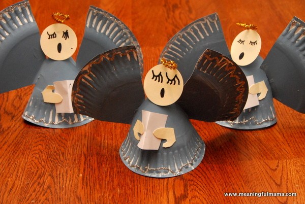 Angel Paper Plate Christmas Craft