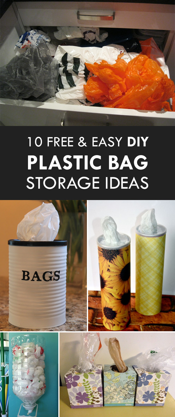 10 Free & Easy DIY Plastic Bag Storage Ideas