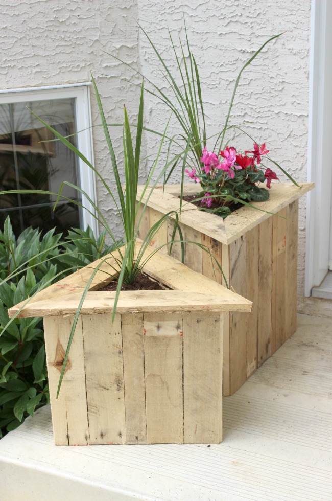 Triangle Pallet Planters