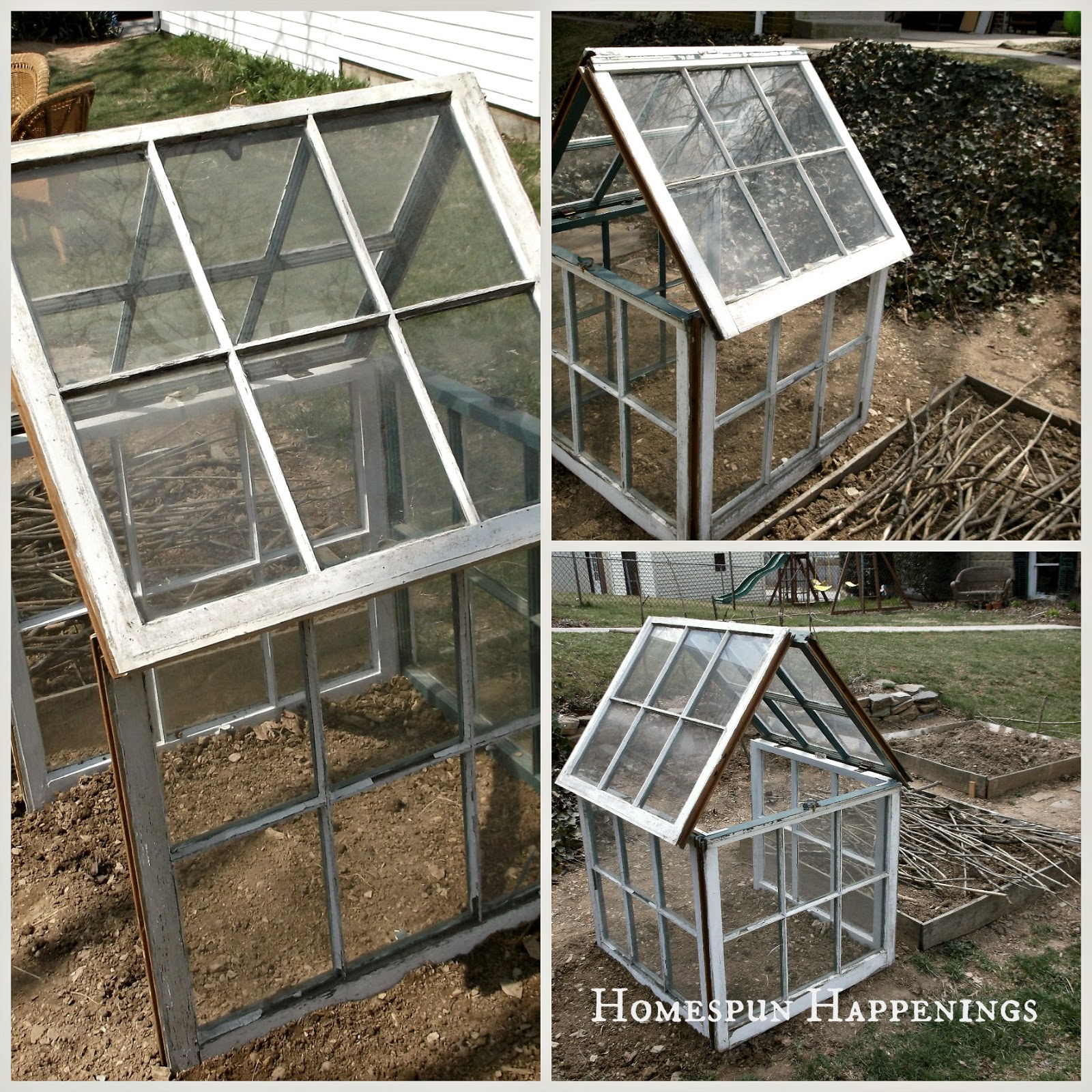 Miniature Greenhouse from Old Windows