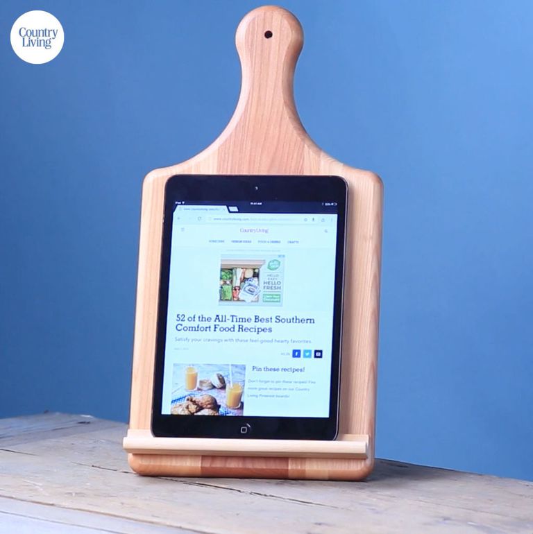 Cutting Board Tablet Stand