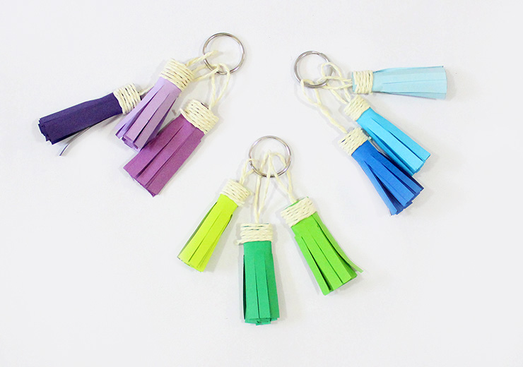 Ombre Tassel Keychains