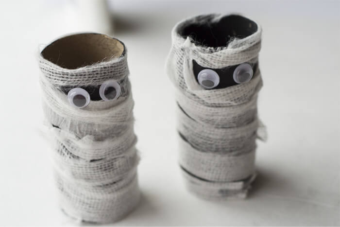 Toilet Paper Roll Mummies