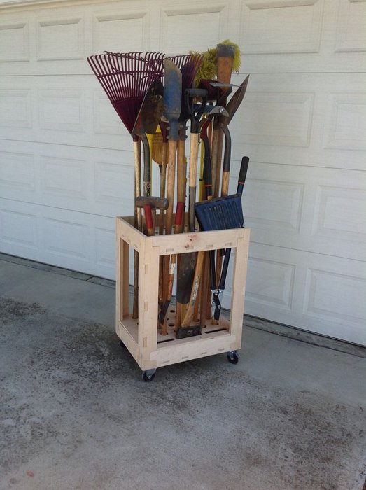 Long Tool Organizer Cart