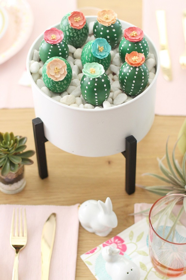 Cactus Easter Egg Centerpiece