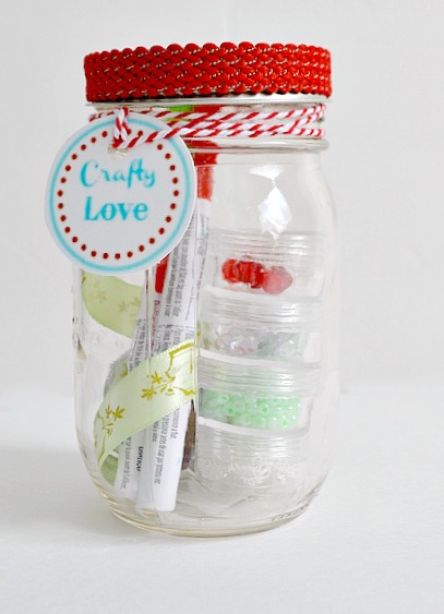 Loves To Craft Mason Jar Gift