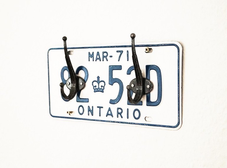 From License Plate to Coat Rack