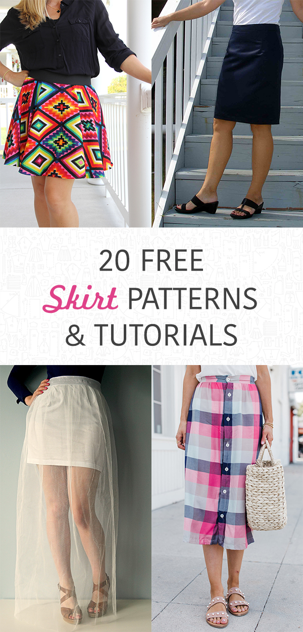 20 Free Skirt Patterns and Tutorials