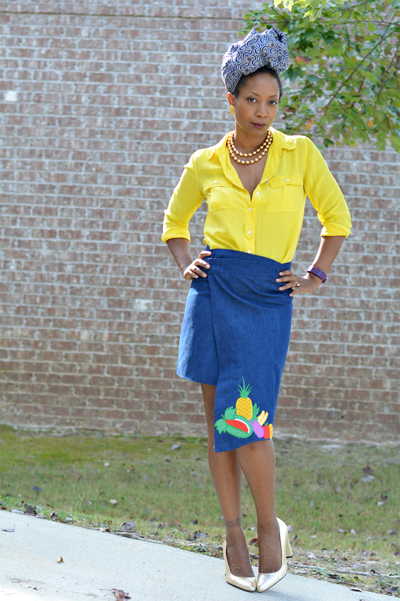 Asymmetrical Wrap Skirt