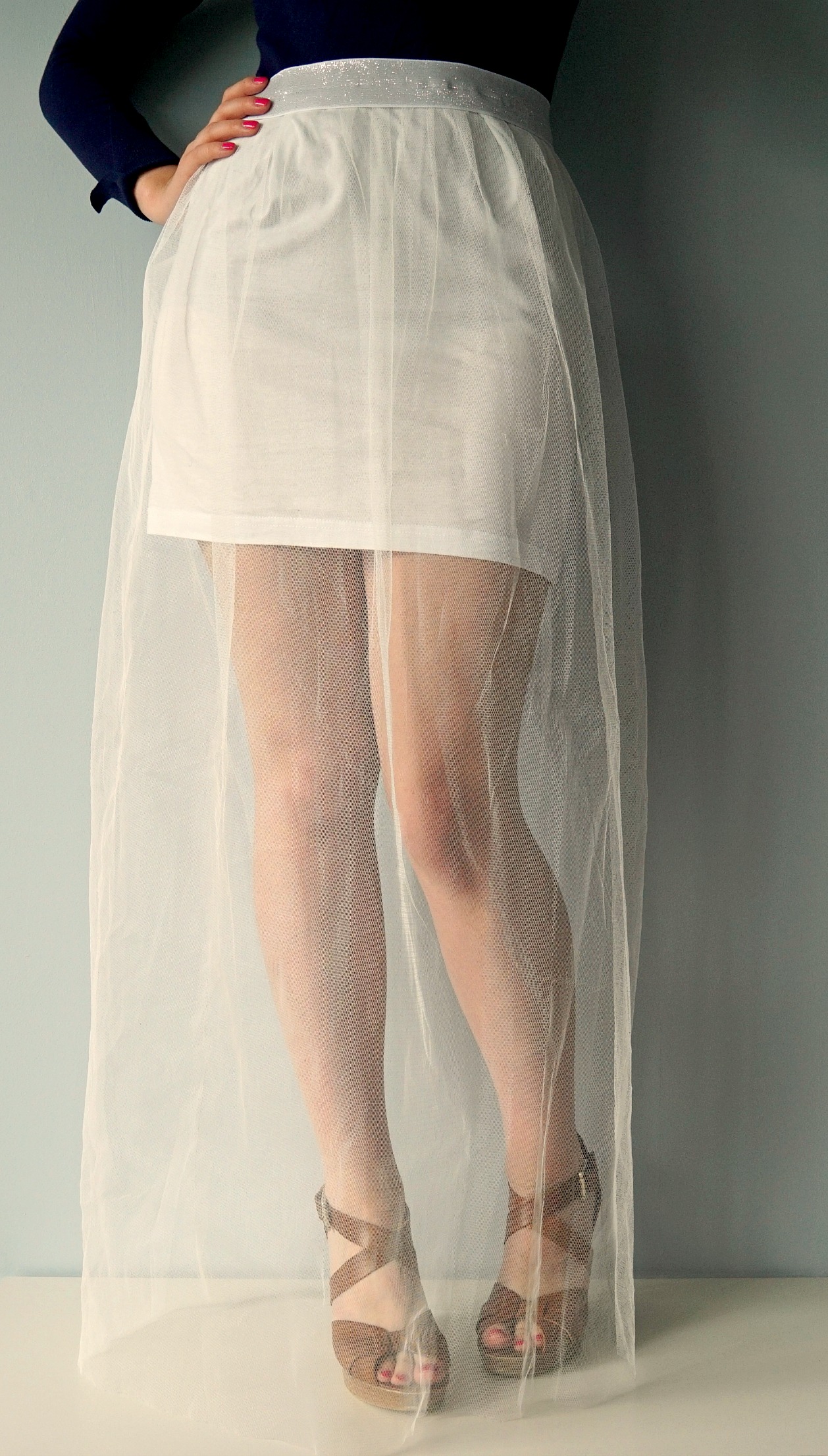 Long Tulle Skirt