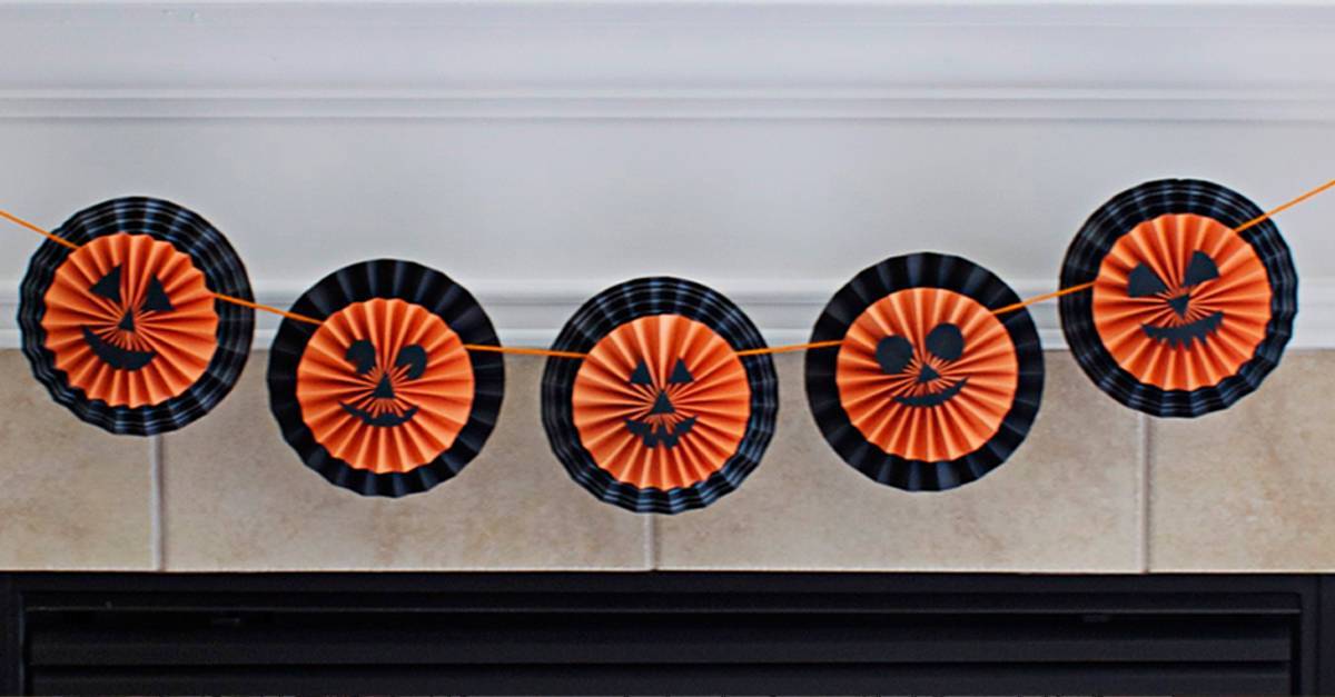 Halloween Paper Fan Decorations - Eighteen25