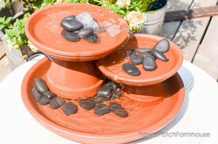 Terra Cotta Pot Fountain