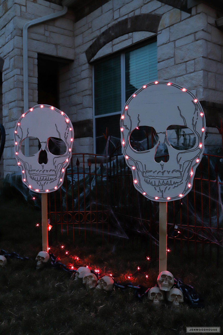 Yard Skull Signs