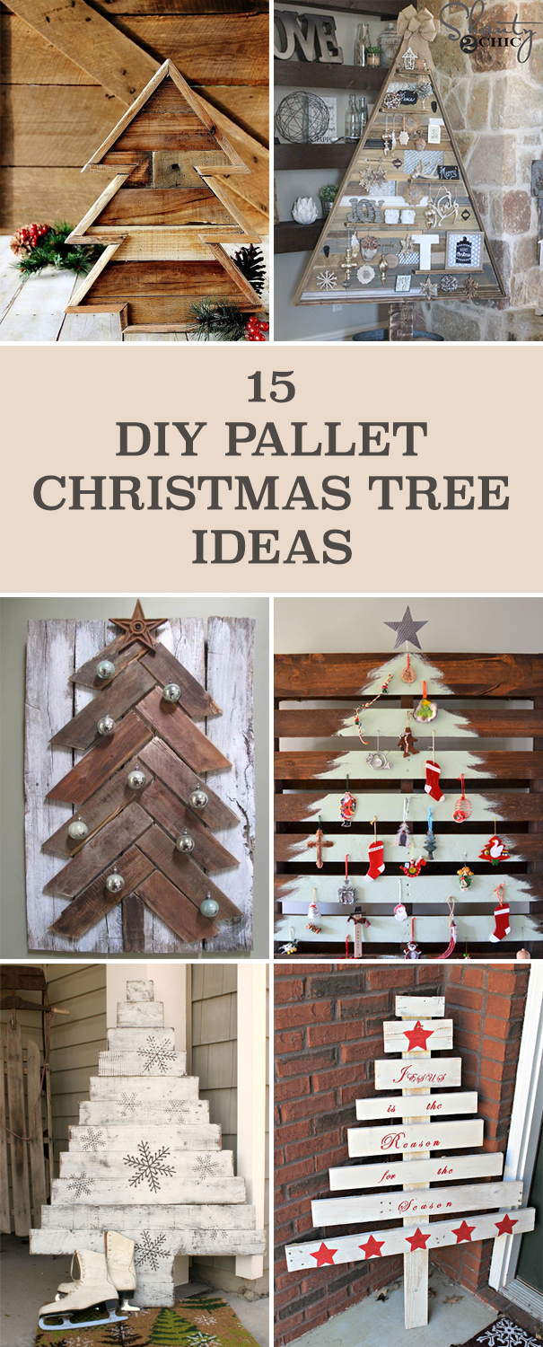 15 Amazing DIY Pallet Christmas Tree Ideas