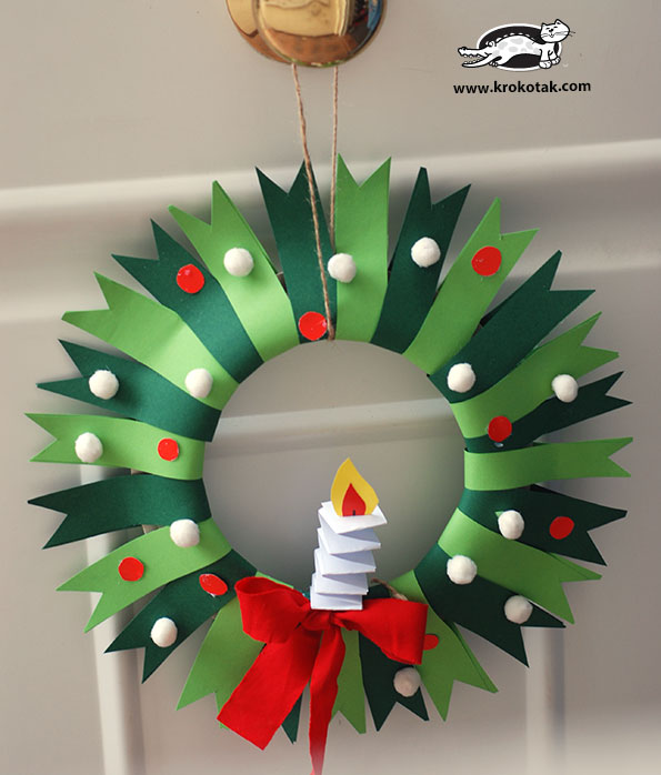 Christmas Paper Wreath