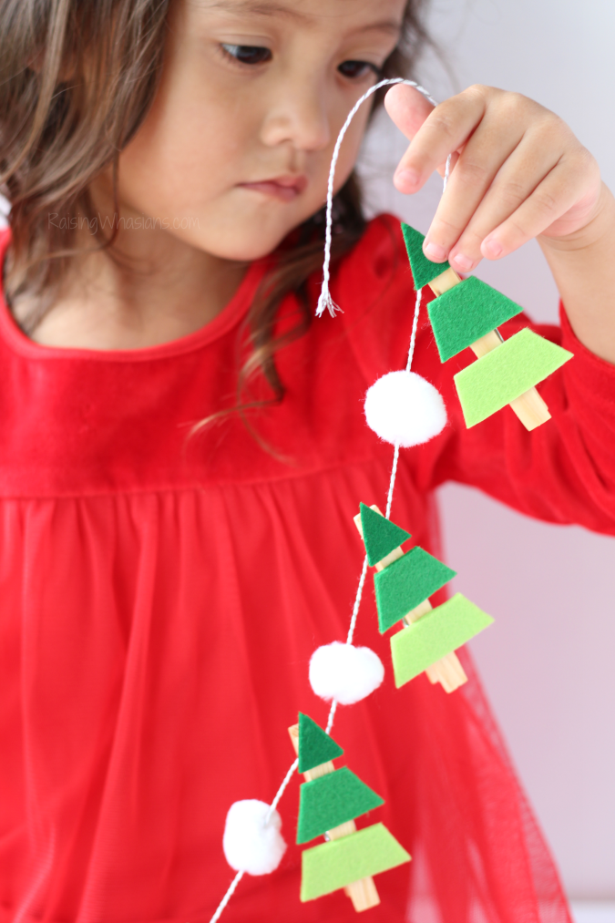 Ombre Christmas Tree Garland