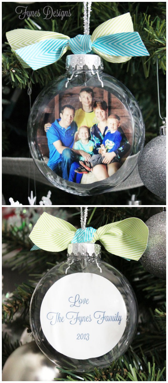 Glass Photo Ornament