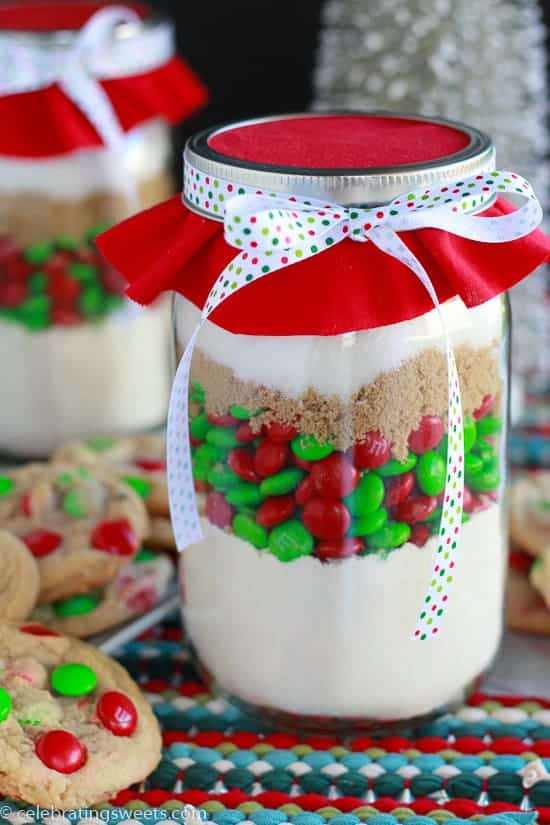 M&M Cookie Mix in a Jar