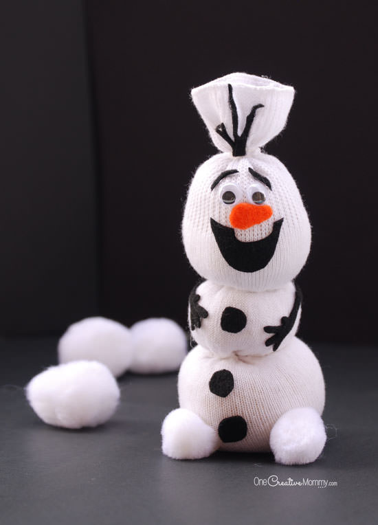 Olaf Sock Snowman