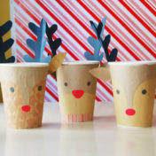 Reindeer Christmas Cups