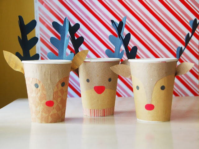 Reindeer Christmas Cups