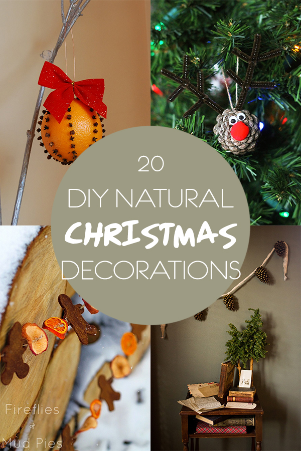 20 DIY Natural Christmas Decorations