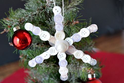 Snowflake Ornament from Clothespins - Sweet Pea