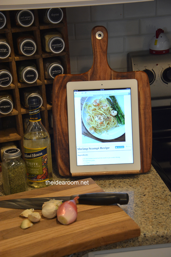 Cutting Board Tablet Stand