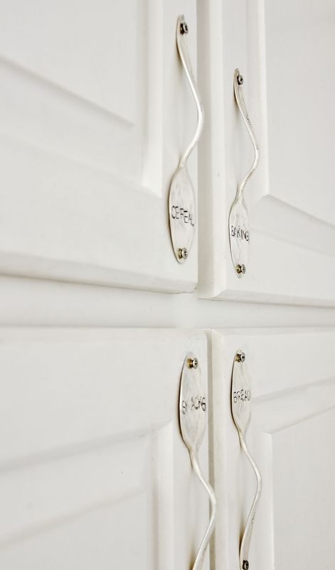 Stamped Spoon Cabinet Handles