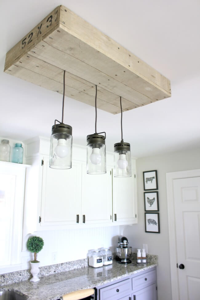 diy kitchen light fixture ideas