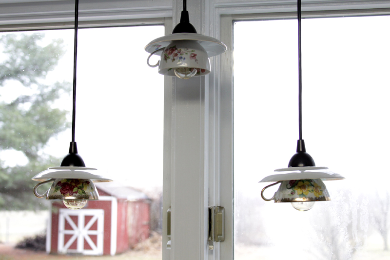 Teacup Pendant Light